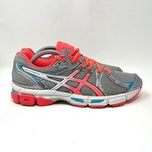 ASICS Gel Exalt‎ 2 Athletic Sneaker Grey Pink Blue Womens 10
